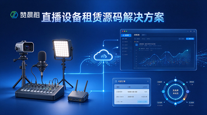 赞晨租构建直播器材全链路数字化租赁平台