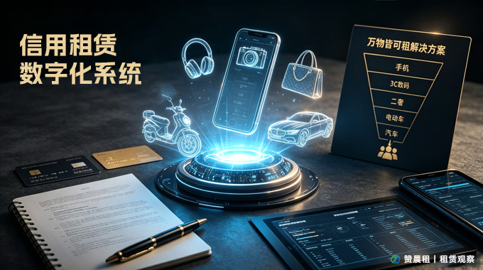 消费类设备信用租赁数字化系统：手机、3C 数码、二奢、万物免押租赁全赛道解决方案