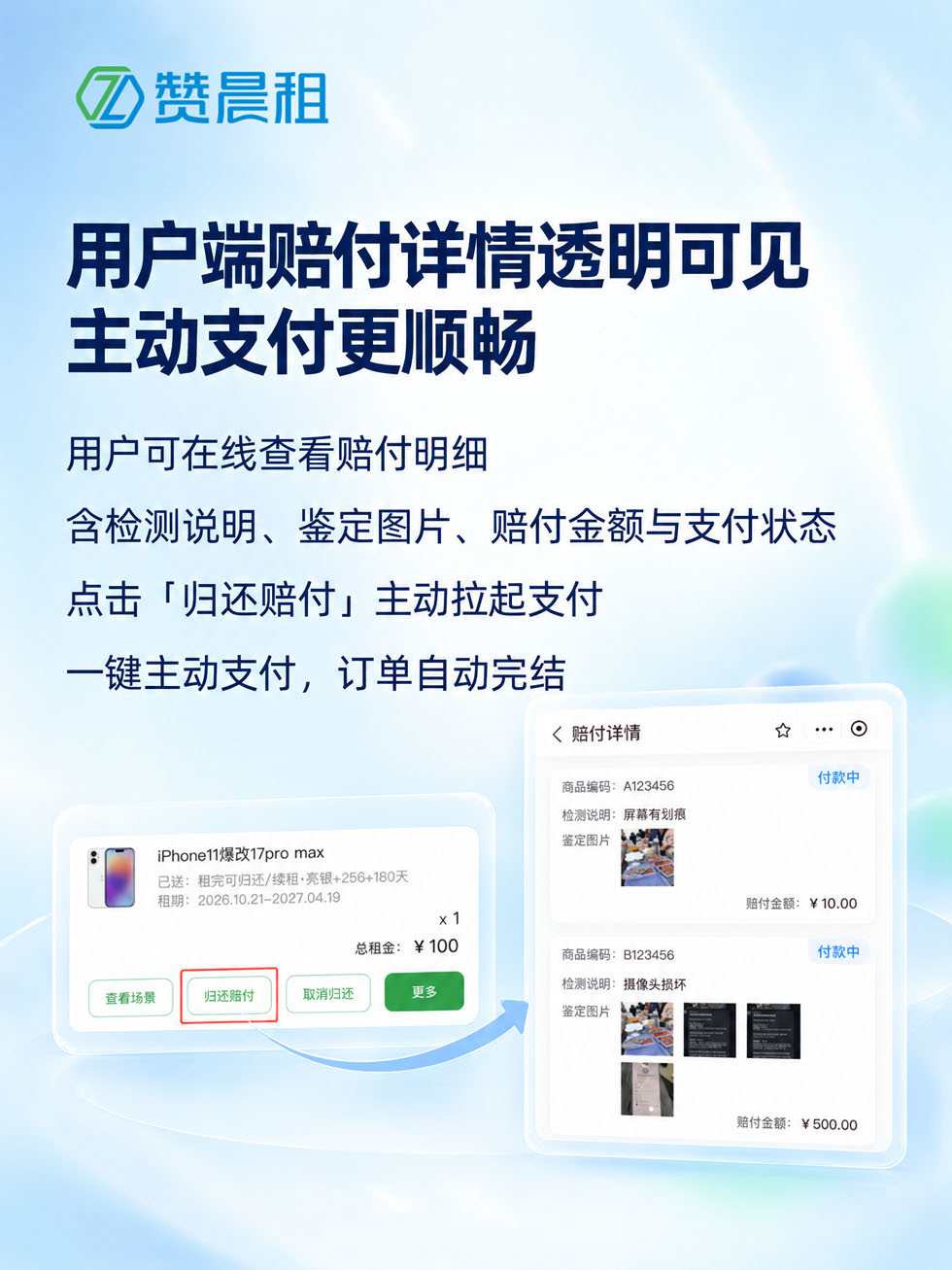 用户端赔付详情可视化